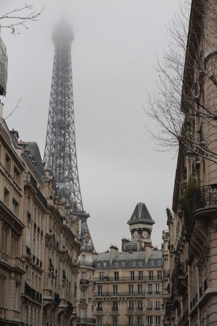 Eiffel Tower Fog