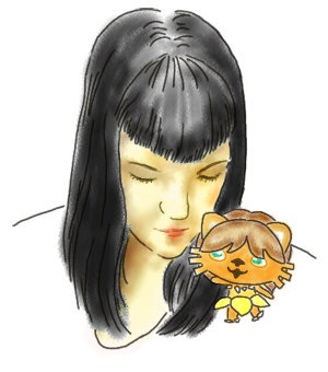 A drawing of Carrie by her friend Niko