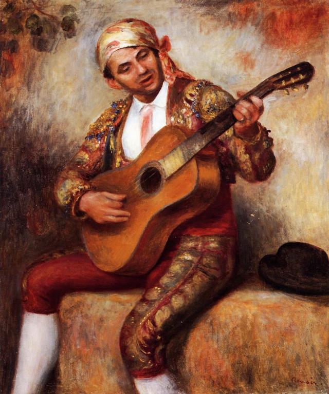 The Spanish Guitarist by Auguste Renoir