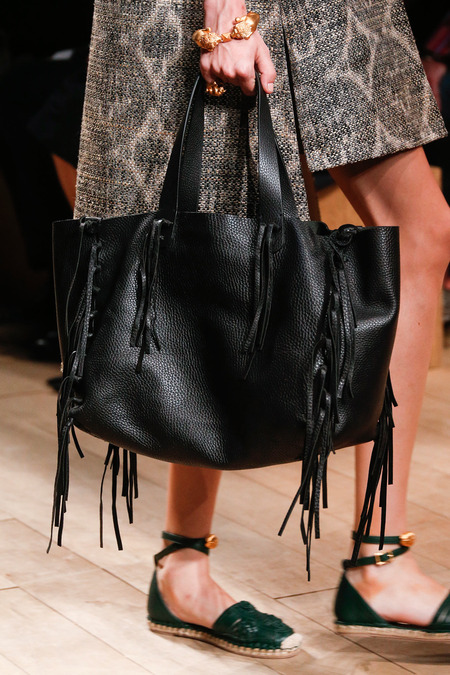 Valentino-Black-Fringed-Tote-Bag-Runway-Spring-2014