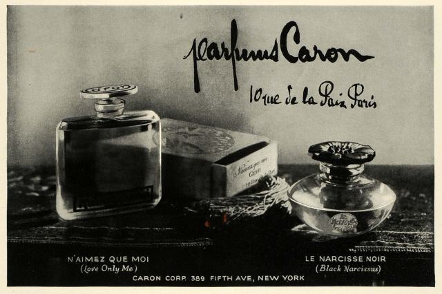 parfums caron vintage ad
